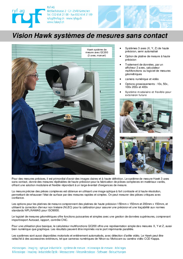 Brochure du produit
