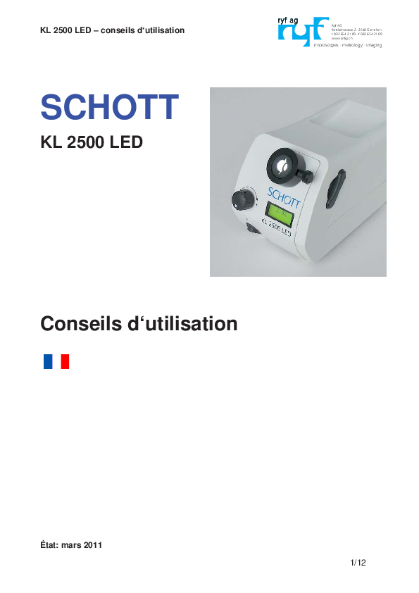Manuel d'utilisation