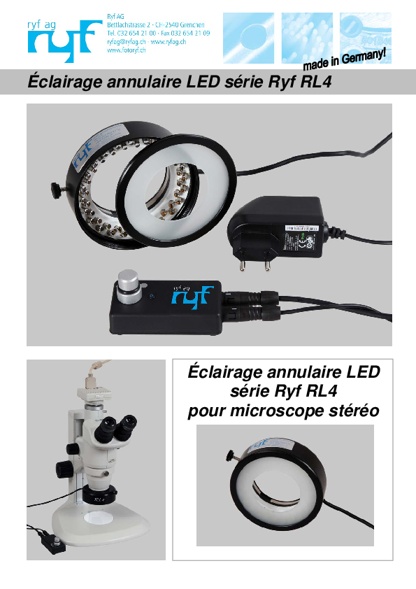 Brochure du produit