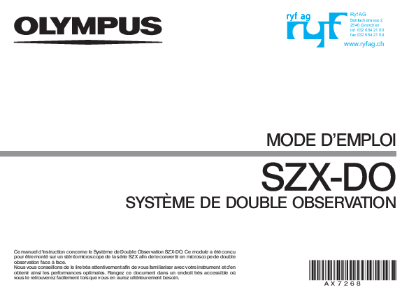 Manuel d'utilisation