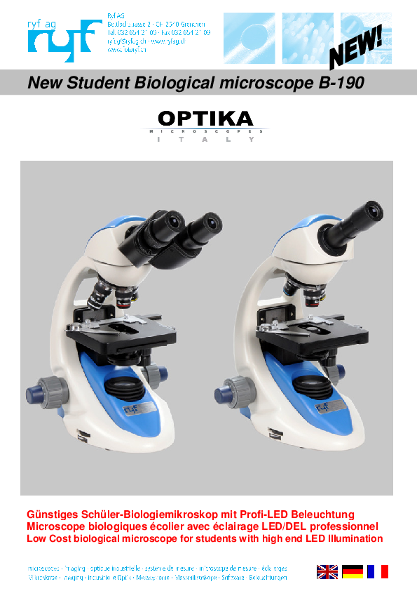 Brochure du produit