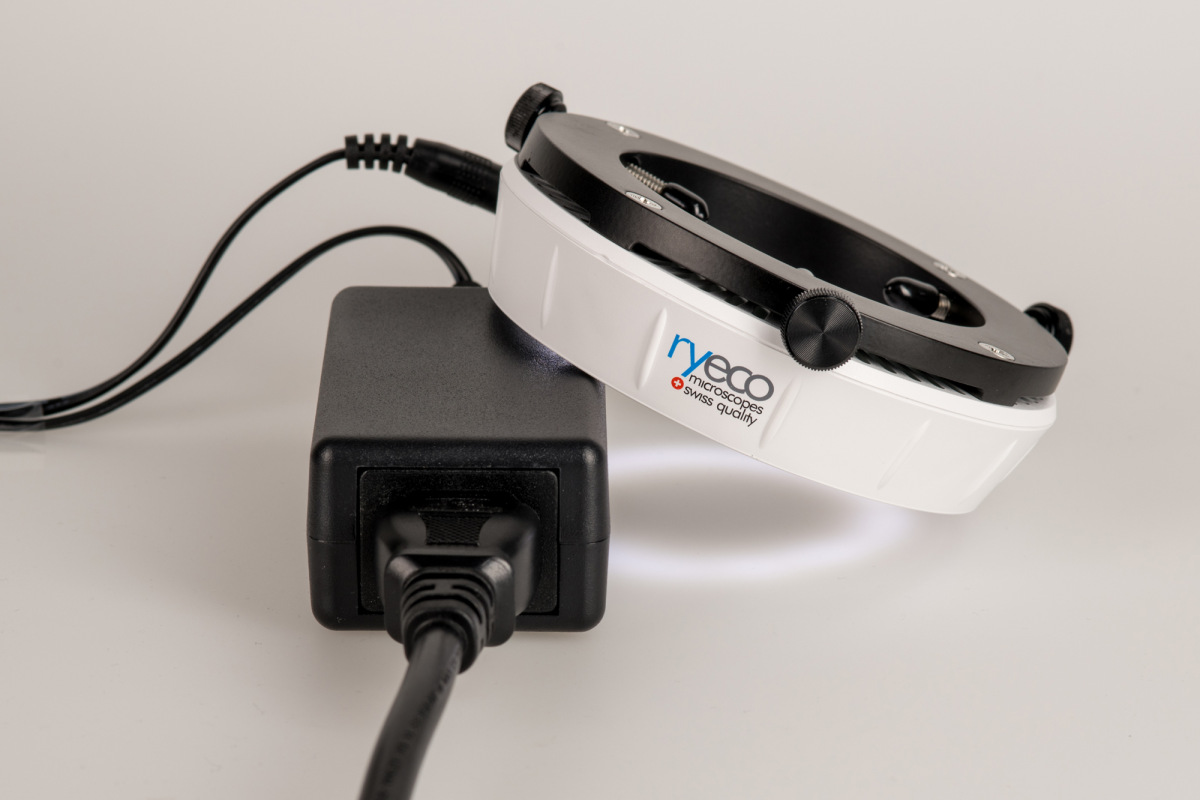Kompaktes Einsteiger LED Ringlicht SlimLED Ryeco RS466
